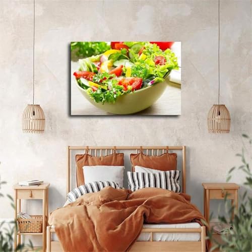 Affiche de salade mixte colorée XINBAO toile 70x100 cm sans cadre - 4