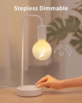 ONEWISH Industrial Small Table Lamp and Floor Lmap