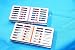 2 German Stainless Dental Autoclave Sterilization Cassette Rack Box Tray for 7 Instrument Set of 2 Each Colored