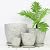 Bestseler 10inch Retro Ceramic Planter with Drainage Hole and Saucer for Multiple Plants, Indoor-Outdoor Garden Pots for Succulent, Orchid, and Flower (Fits Inner Pots Up to 9 Inch, Retro White)