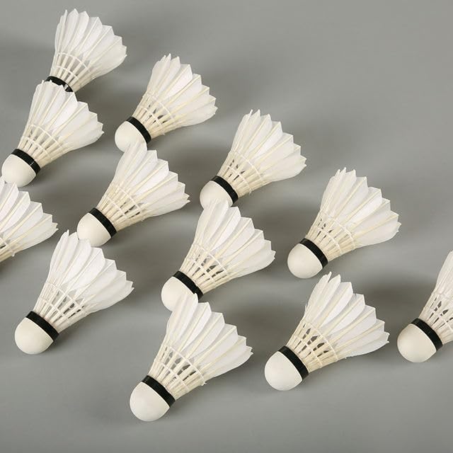 Badminton Shuttlecock Feather – Pack of 10 | High Speed Goose Feather Shuttle | Fast Stable & Stedy Flight, Light Weight Design| Tournament & Training Grade | for Indoor & Outdoor Play.-image-7
