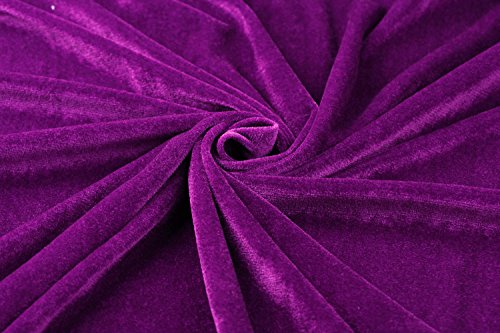 OurLore Unisex Full Length Hooded Robe Cloak Long Velvet Cape Cosplay Costume 59 inch(Purple(Lace))