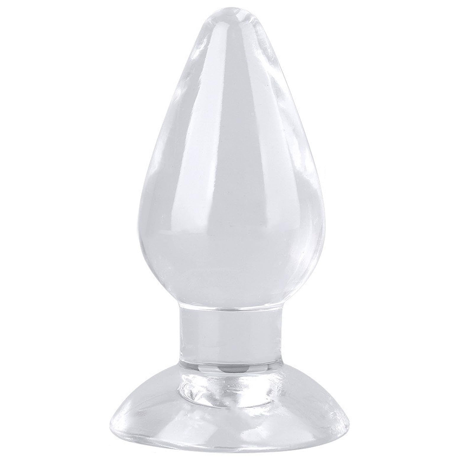 Transparent Large Anal Butt Plug Huge Butt Plug Anus Dilator Prostrate Massage Sex Toy with Strong Suction Cup