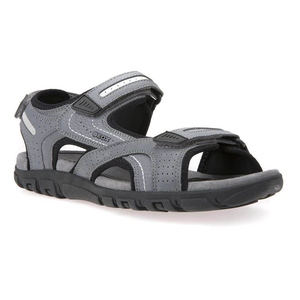 Geox Mens Uomo Strada Sandals, Stone Lt Grey, 6.5 UK
