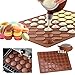 GROOFOO Set di Stampi Macarons Stampo in Silicone, 48 Conchiglie Vassoio da Forno Antiaderente con Set di Penne Decorative e 4 Bus per Macaron, Cupcake, Dessert