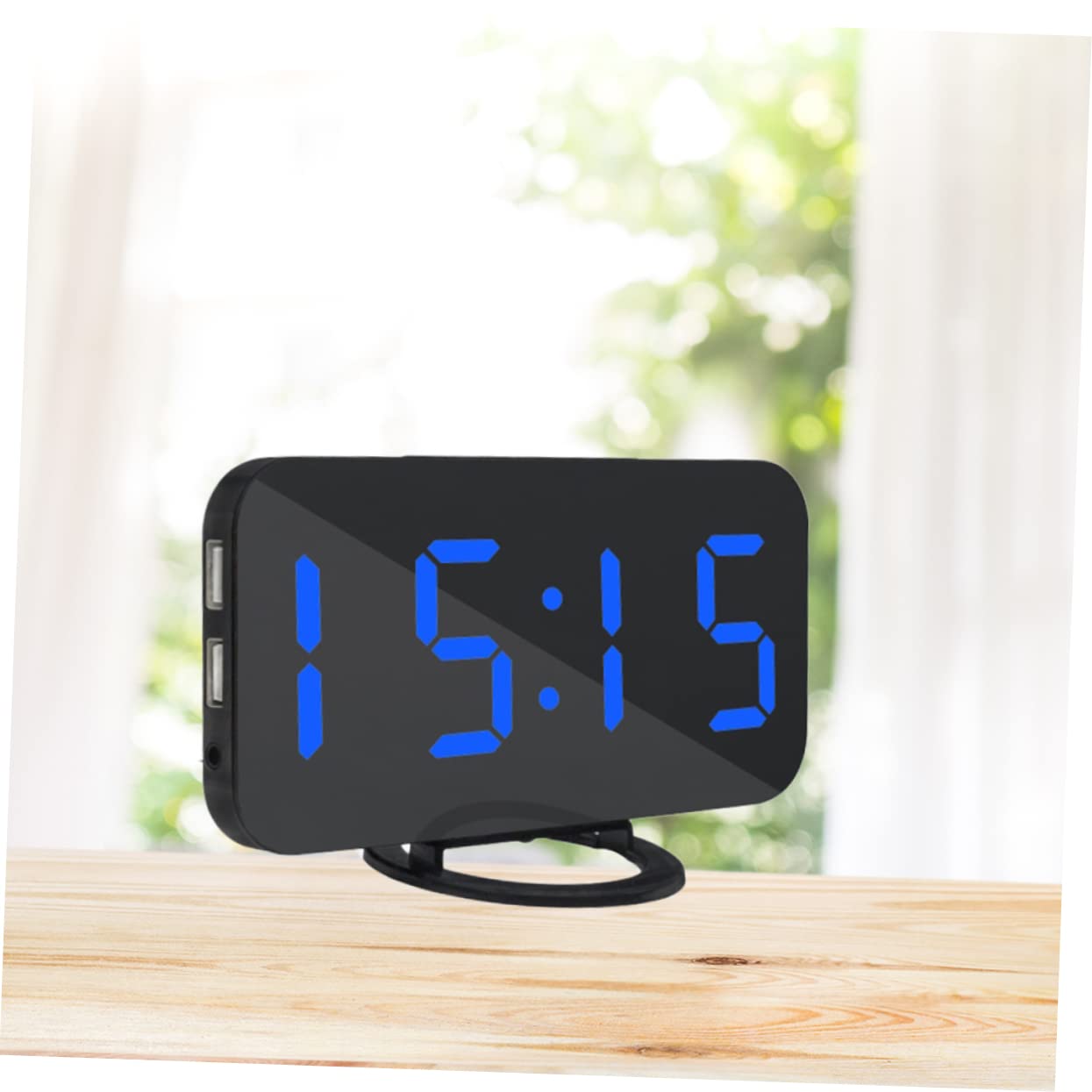 Ciieeo Sveglia Digitale Con Display Led Grande e Luminoso Controllo Della Luminosità Funzione Snooze Porte Usb Per Caricare Dispositivi Per Camera Da Letto e Scrivania
