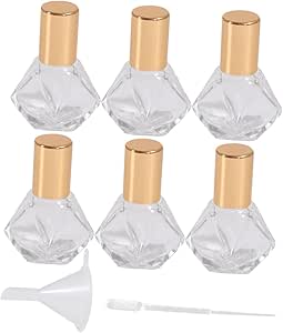 LOLIPPYY Parfümverschlüsse 5er Set - Auslaufsicherer Deckel 15mm Gewinde Schwarz