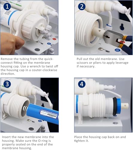 Image of Hi-Tech Pioneer RO Membrane 80 GPD + Fr-450 (80 GPD) Color May Vary