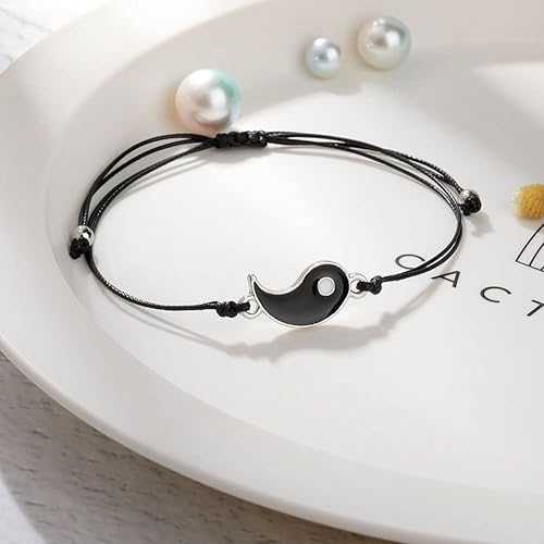 Miniatura 5 de Best Friend Bracelets Couples Bracelets for 2 Matching Yin Yang His and Her Lover Bracelet Jewelry for Bff Friendship Relationship Boyfriend