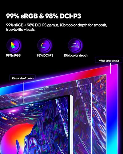 Image of P40K 40'' UHD 5K (5120 x 2160) 120Hz Gaming Monitor, IPS Panel, 10-Bit Color, 99% sRGB, 98% DCI-P3, HDR, 1300:1 Contrast, Eye Care, Anti-Glare (Honeycomb - with Stand)