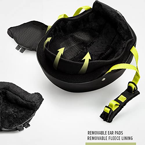 Image of OutdoorMaster Kelvin Ski Helmet - Snowboard Helmet for Men, Women & Youth (Black+Lemon,L) | Ski & Snowboard Use,Fits Men,Women & Youth,ASTM Certified Impact Protection,Adjustable Ventilation