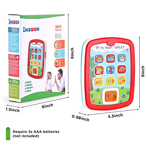 Infant Toys Baby Tablet Toys For 6 12 18 Month Old Boys And Girls With Music Learning Abc Numbers Color Baby Toys For 1 Year Old #TOP4