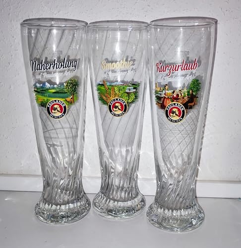& AngiesStrickZauber vendido: Paulaner Weißbiergläser/Naherholung - Smoothie - Kurzauslau/RARA !!!