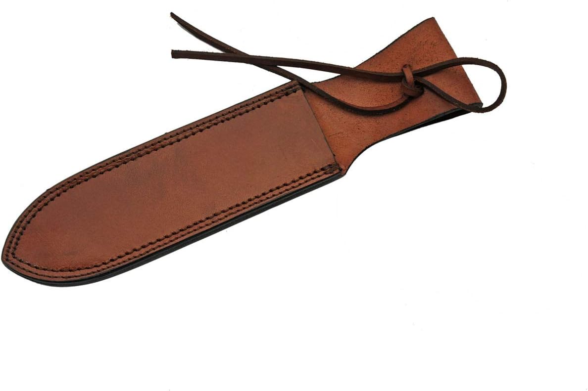SZCO 12" Brown Genuine Leather Dagger/Knife Sheath