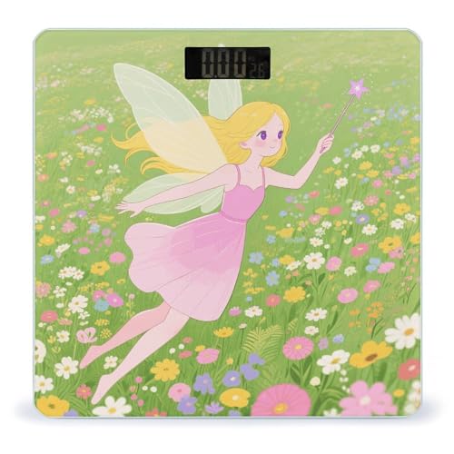 Báscula de baño digital con vidrio templado y pantalla LCD miniatura 1