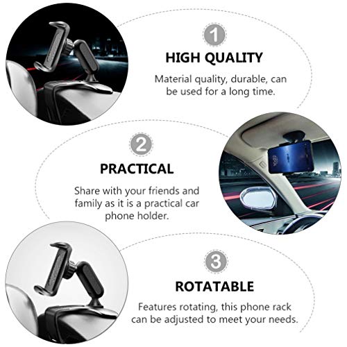 Hemobllo Suporte de telefone para carro com clipe giratório para celular, suporte de telefone para n