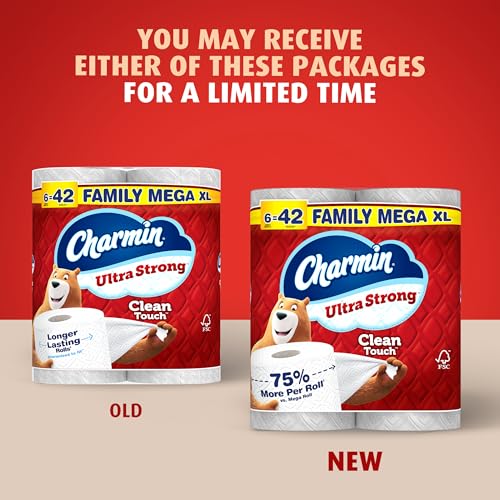 Image of Charmin Ultra Strong Clean Touch Toilet Paper, 18 Family Mega XL Rolls = 126 Regular Rolls
