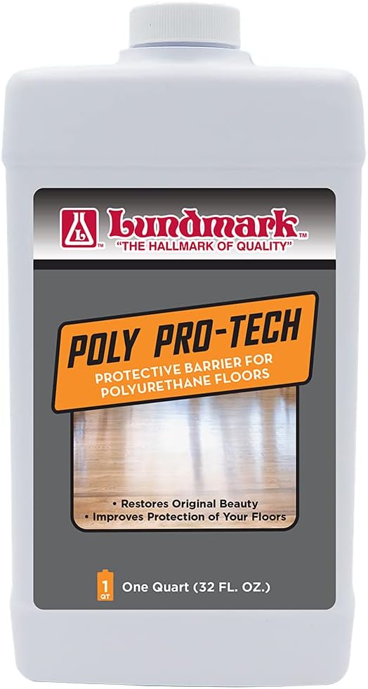 Lundmark Poly-Pro Tech, Protective Barrier for Polyurethane Floors, 32-Ounce, 3228F32-6, Clear (LUN-3228F32-6)