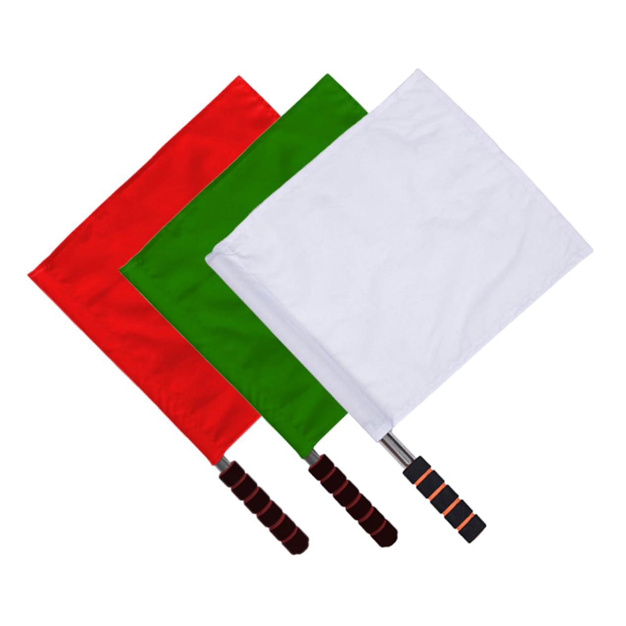 KICHOUSE 3 Pack Volleyball Referee Flags Kit Signal Flags for Sports Events Easy to Use Lightweight Portable Bright Colors for School Track Meet