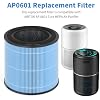 vhbw 2x Filtro HEPA H13 compatible con Airtok AP0601 purificador aire