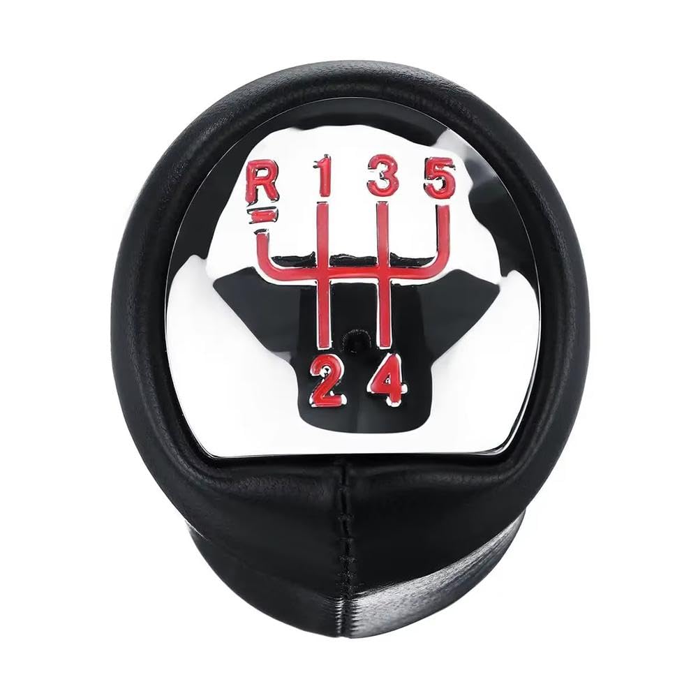 POANBCGY Car 5 Speed Gear Shift Knob for Renault Clio Espace Kangoo Laguna Megane Twingo for Dacia Logan Auto Parts(Red)