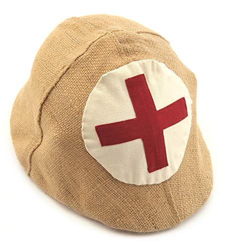 Jute Cover with Medic Cross for German WW1 M1916 Stahlhelm Helmet Cover ONLY