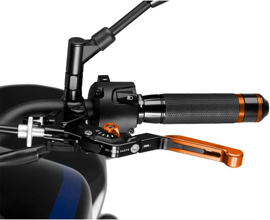 Puig Foldable EXTENDABLE Clutch Lever 3.0. Black/Select.Orange/Extend.Orange
