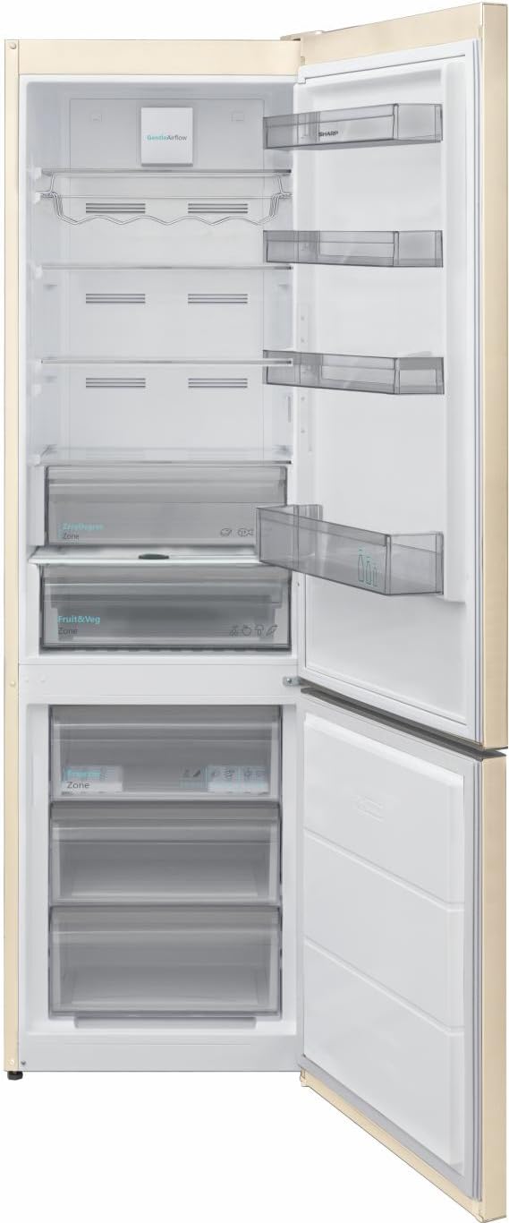 Sharp SJ-NBA32DMXJD - Frigorifero No Frost Combinato 367 Litri Beige Classe Energetica D