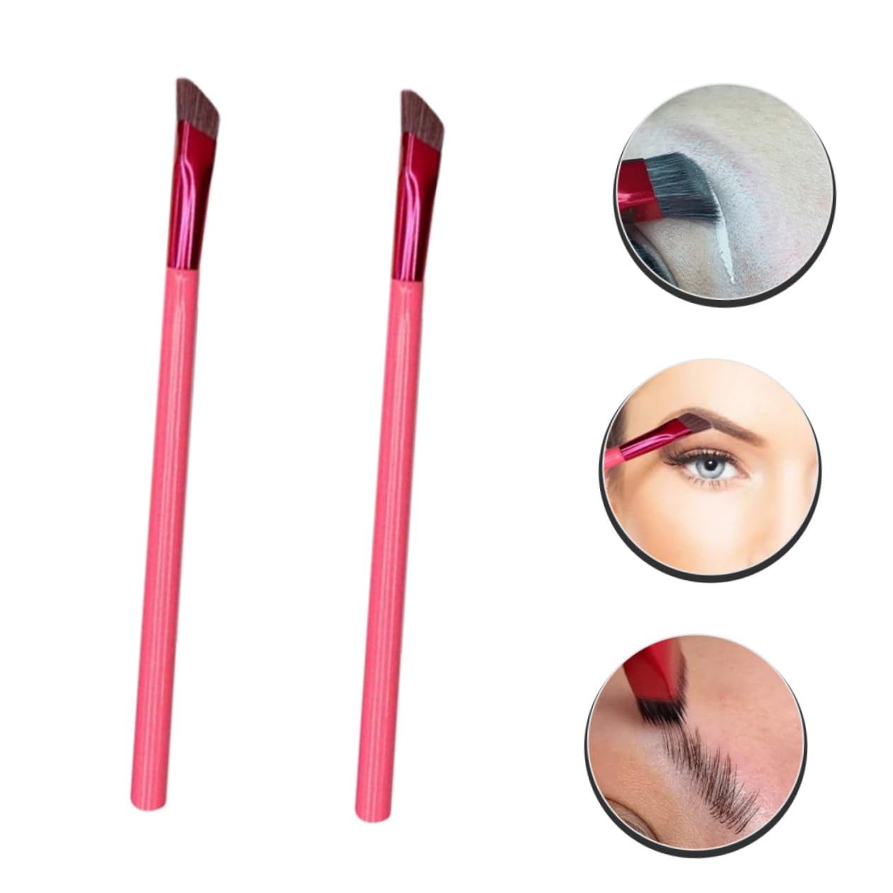 POPETPOP 10pezzi Spazzola Per Sopracciglia Angolata Strumenti Di Trucco Per Donne Per Applicare Ombretto e Portatile e Leggero