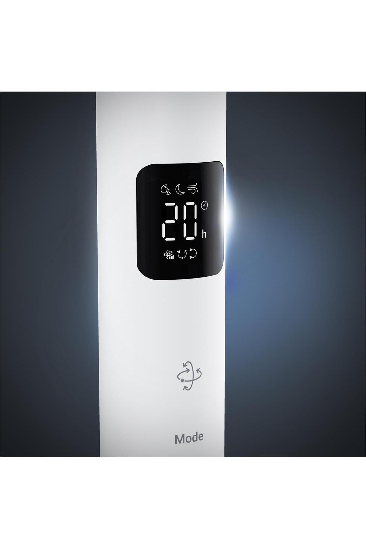 Rowenta Ventilatore a piantana Turbo Swift Silence, rinfrescante intenso, estremamente silenzioso con soli 20 dB(A), oscillazione multidirezionale, modalità silenziosa (Ricondizionato)