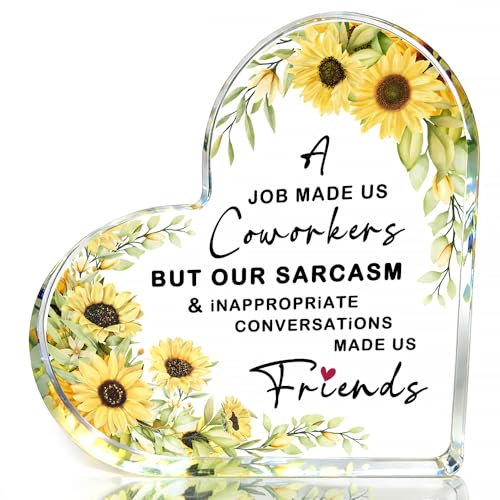 Friendship Gift with Humorous Coworker-to-Friend Quote | Funny Friendship Gifts for Your Bestie,...