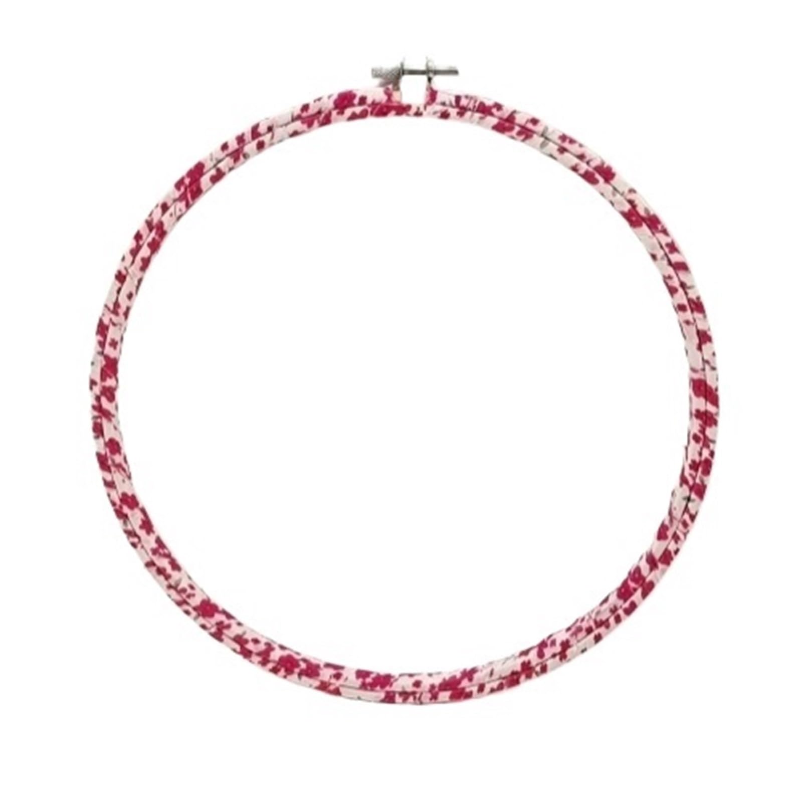 Sthoyn One Color Fabric-Wrapped Embroidery Hoops, Bamboo Circle Cross Stitch Hoop Ring For Embroidery, Diy Sewing Hoop Adjustable Cross Stitch Tool(24Cm,A)