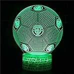 3D Night Lamp LED 7 Colors Touch+16 Colors Remote Control Colorful Creative Gift Lamp Bedside Lamp Desk Lamp Acrylic Base Manchester