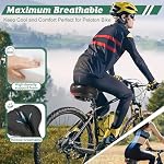 Comfortable Bike Seat for Men Women with Dual Shock Absorbing Ball Waterproof Wide Bicycle Saddle Fit for Most Standard Post