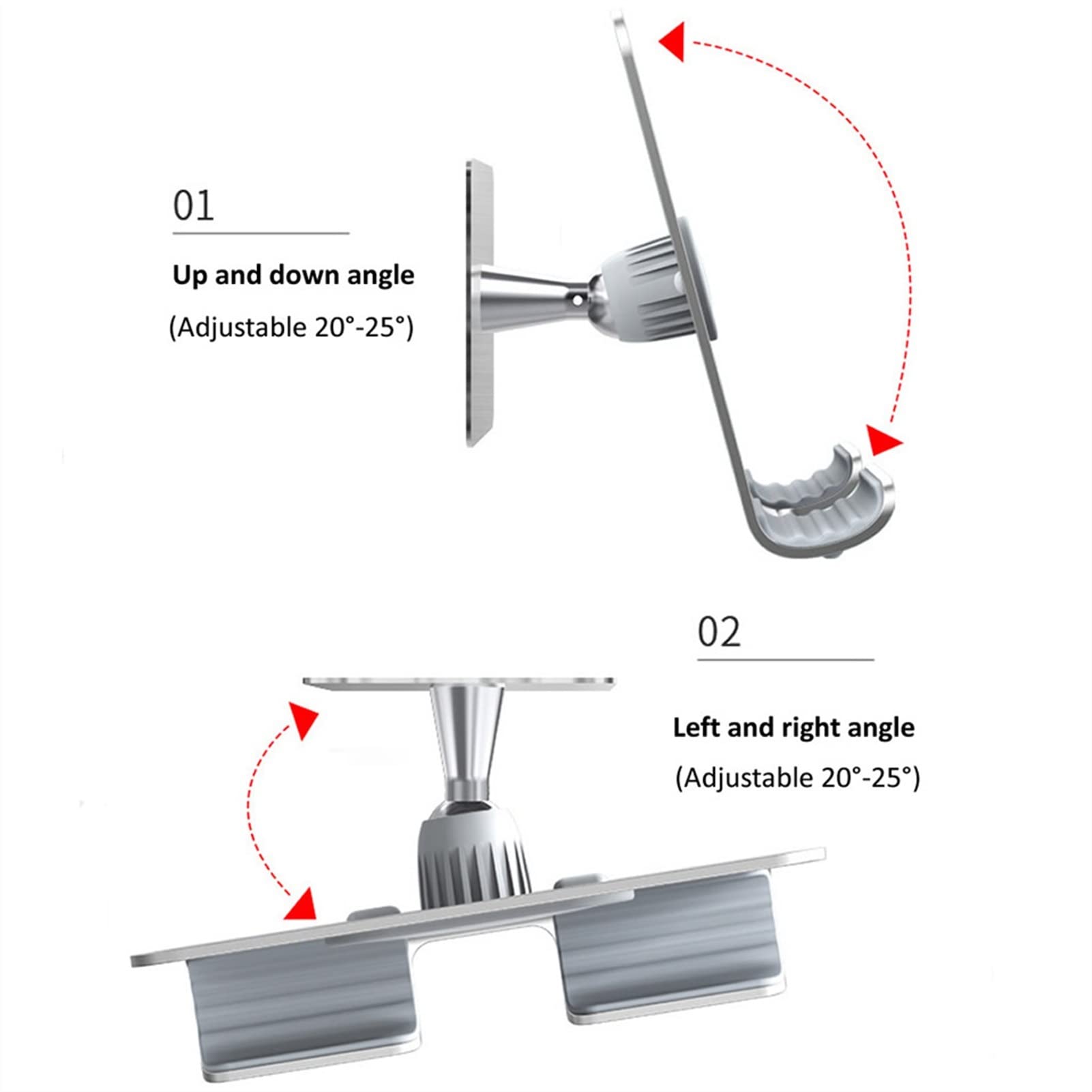 Soporte Tablet Soporte de tableta de montaje en pared, soporte de tableta de teléfono de aluminio universal, soporte de pared de tableta ajustable flodable for teléfono de 4-13 pulgadas Tablet Accesor