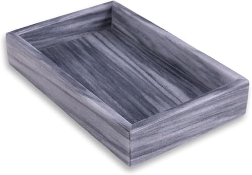 Miniatura 1 de Bey-Berk Servilletero de mármol auténtico, soporte para toallas de papel para baño, cocina, al aire libre, soporte para toallas de mano de mármol,