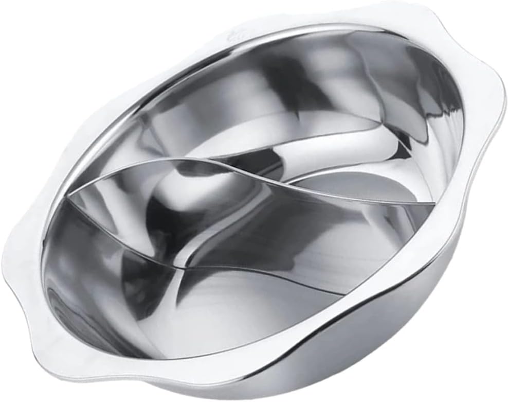 Olla eléctrica Amosfun de acero inoxidable para hot pot