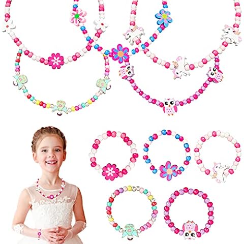 Juego de joyas de madera para niñas LOVEXIU Cover