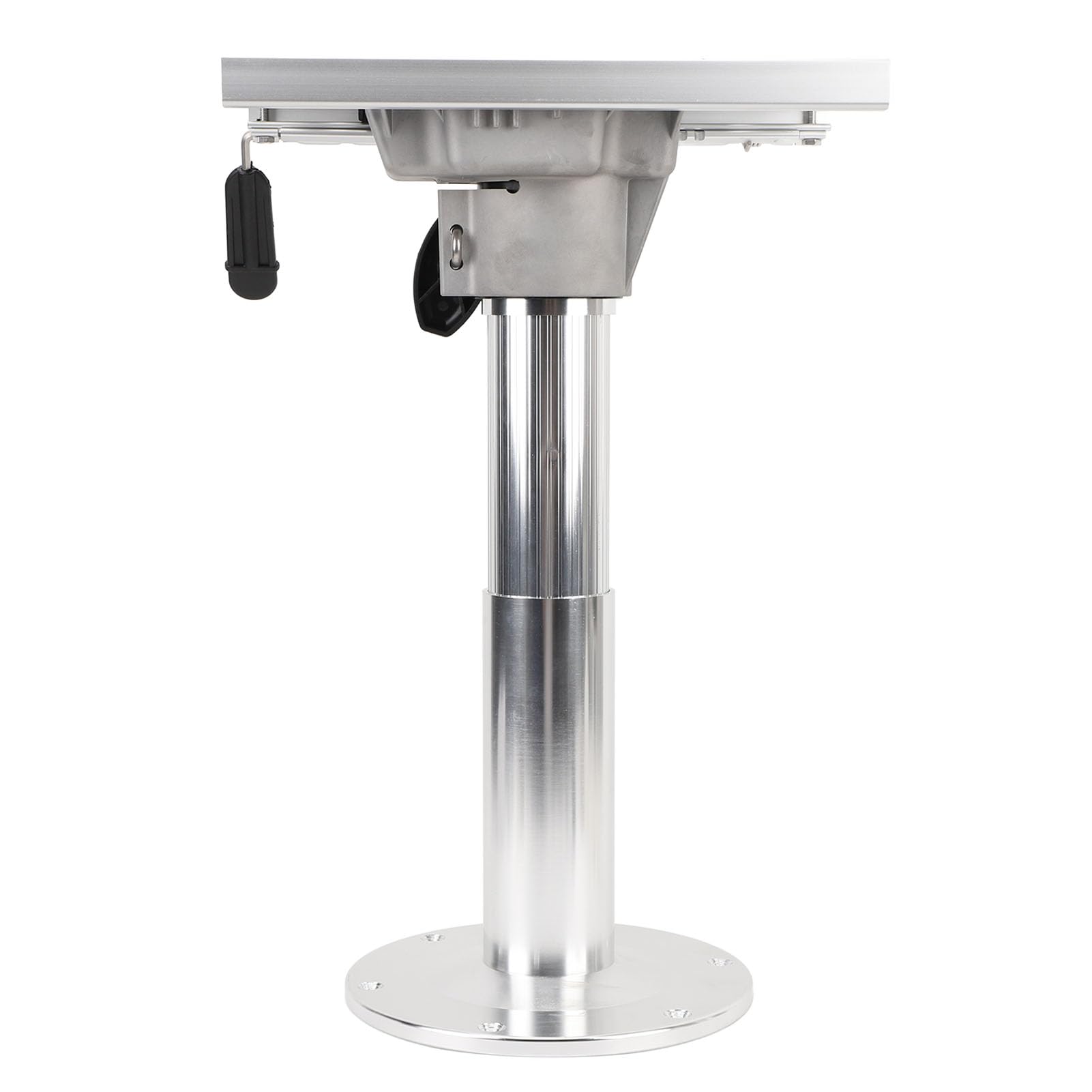 Dilwe Podstawa do Siedzenia łodzi, Podest do Siedzenia łodzi ze Stopu Aluminium, Regulowana wysokość od 330 480 Mm, Obrót o 360 Stopni, Prowadnica 80 Mm, Zdejmowana Płyta Jachtu RV