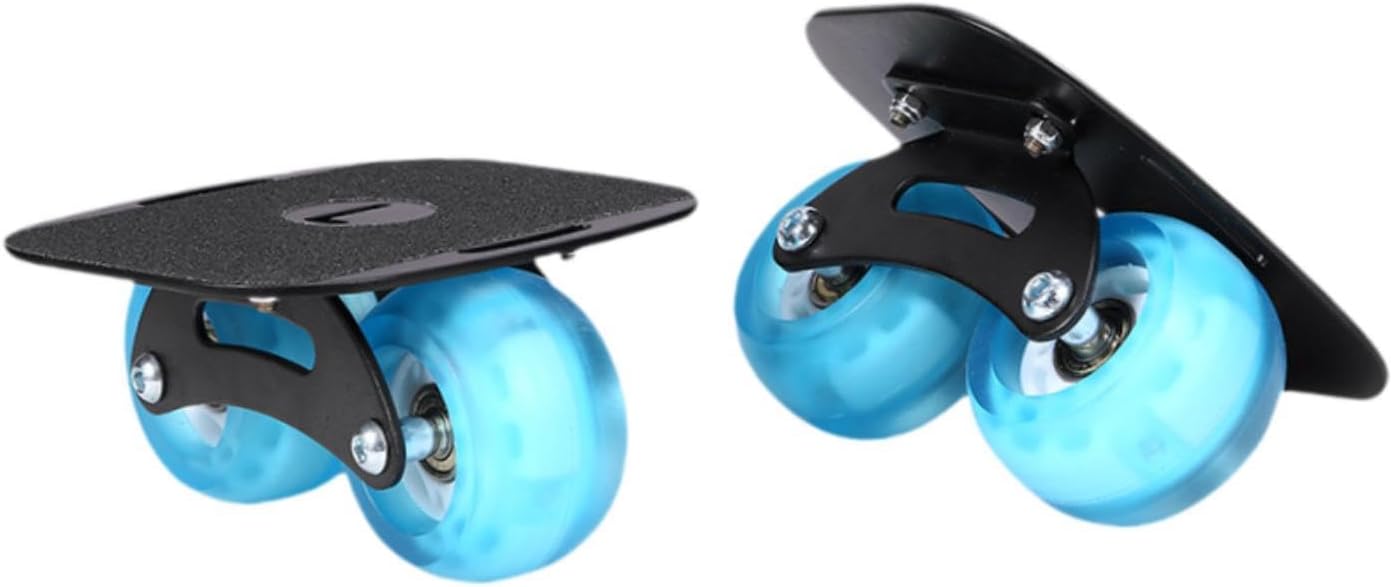 1 Pair Split Skateboards Road Skates Plate Birthday Gift Sturdy Comfortable Non Slip with Wheels for Outdoor Sliding Women, Arc Blue Wheel