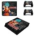 FENGLING Adesivo Skin Stile Son Goku per Console PS4 Slim e Controller Decal Skin per Pelli Coprono Gli Accessori di Gioco