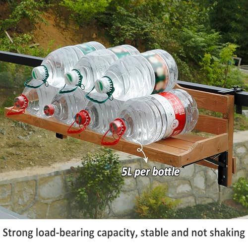 Table suspendue pliable pour balcon avec plateau rabattable - 6