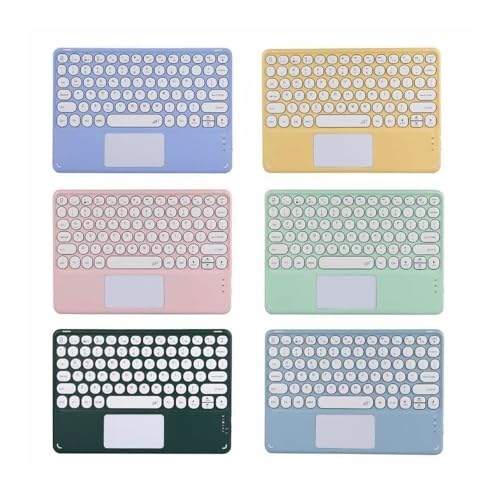 Funda con teclado Redmi Pad SE 11 con teclas redondas y soporte de cuero retroiluminado 5