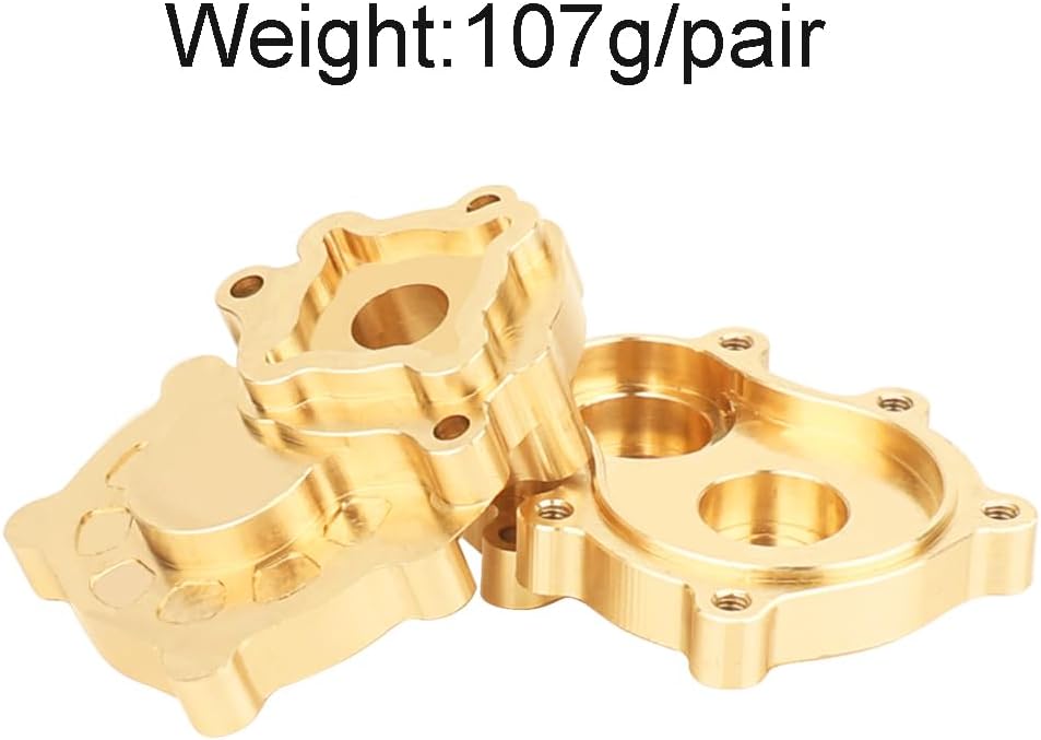 Brass Front Rear Steering Knuckle C Hub Counter Weight Blance for CROSSRC Cross RC EMOX 1/8 Rock Crawler Truck Upgrade Part (Part F)