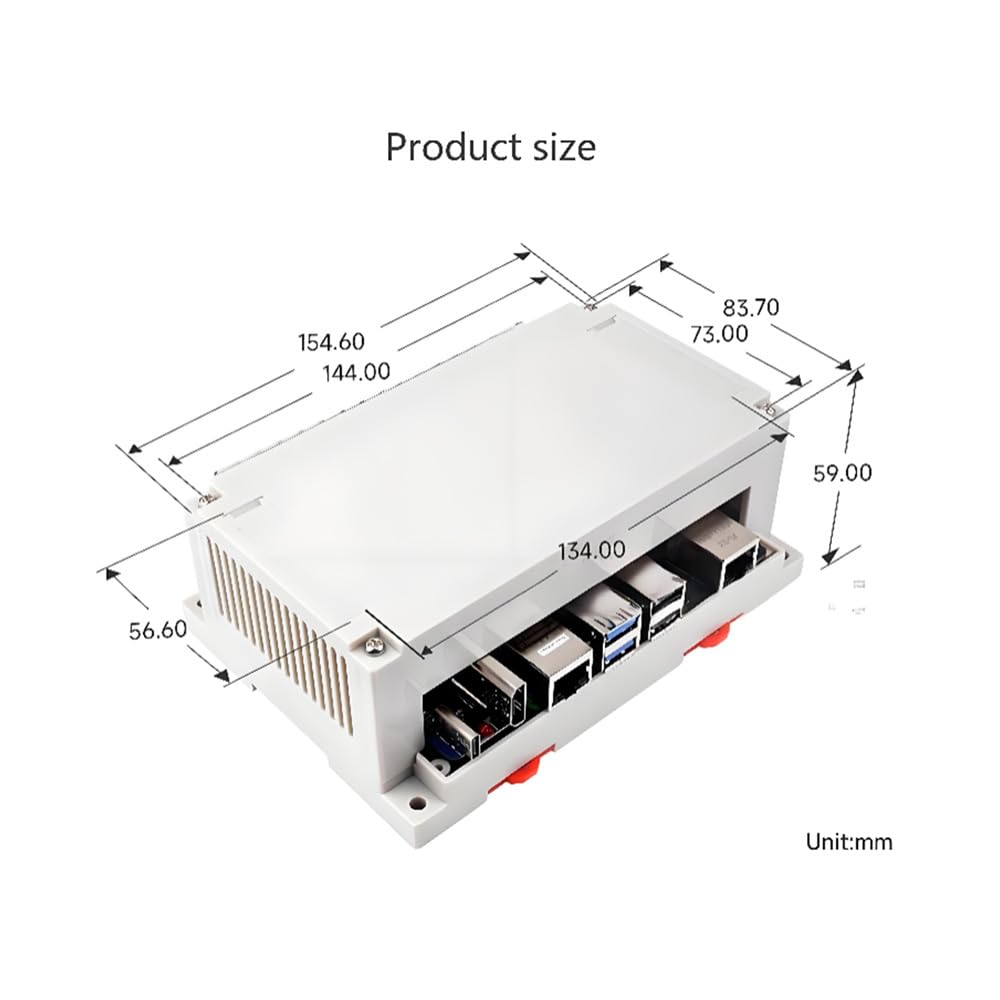 Scheda di interfaccia industriale Raspberry Pi, Isolata RS232/485 CANFD Scheda di Espansione, Montabile a parete/Rail-montabile