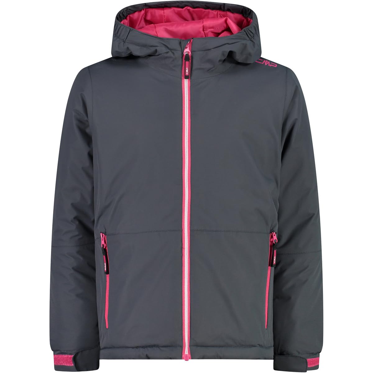 CMP - Kid G Jacket Fix Hood, Titanium, 116