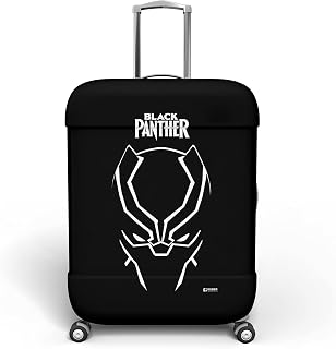 Kuber Industries Marvel Black Panther Spinner Luggage Cover|Polyester Travel Suitcase Cover|Washable|Stretchable Suitcase ... — Luggage Covers