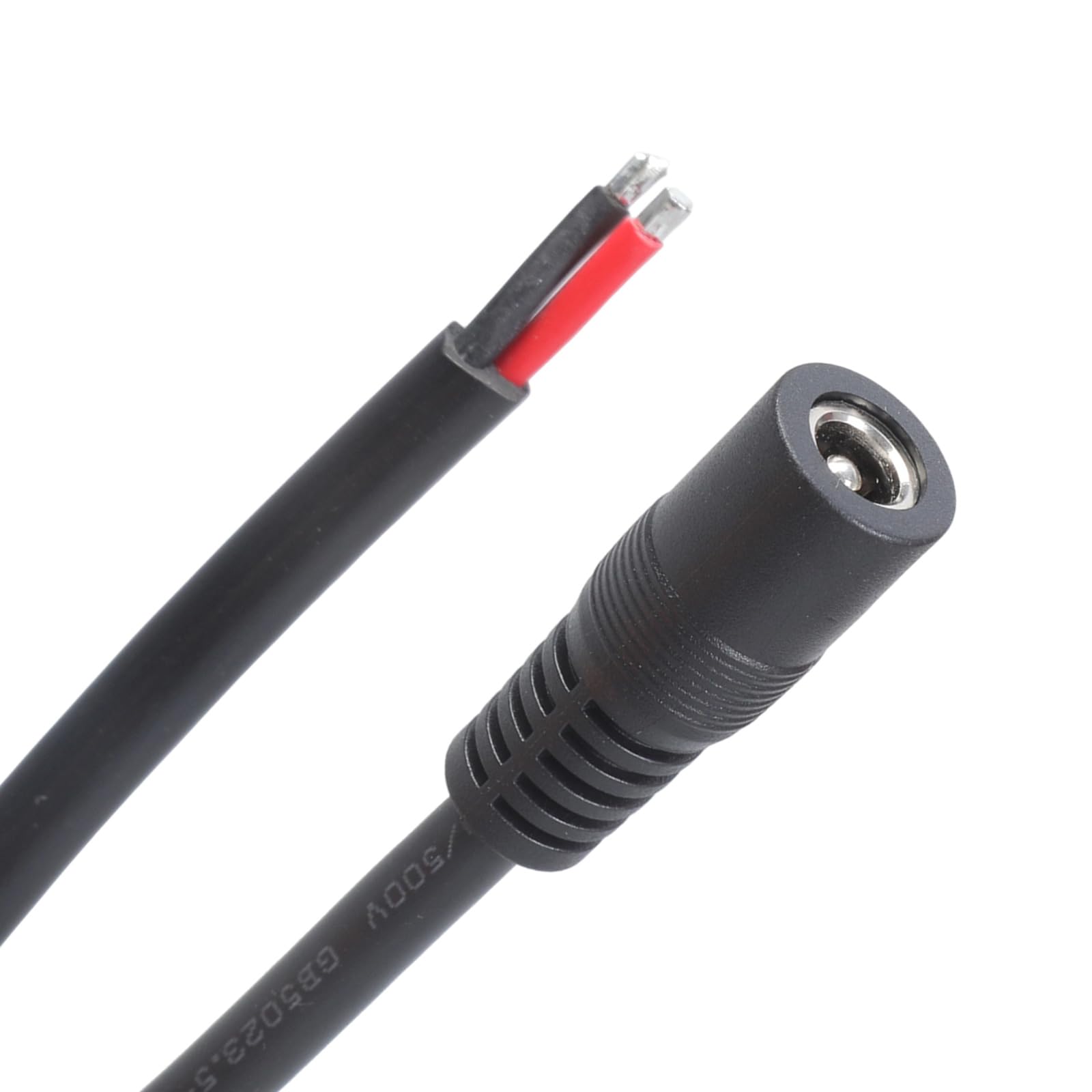 Sisyeuo Women's 1M Dc5.5x2.5mm Barrels Power Cord 25Cm / 100Cm 16Awg High Current Capacity For Led Strips Cctv Systems Repair Cctv Camera Power Supply Cable