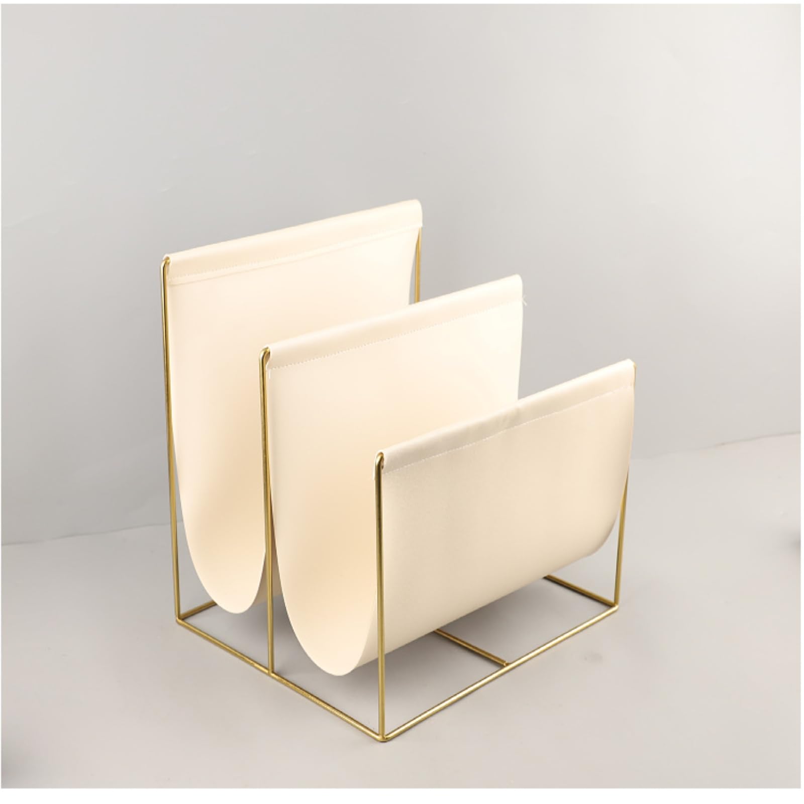 rockible Revistero de Suelo Revistero Organizador Porta Revistas Soporte para Libros Periódicos con Estructura Abierta y Bolsillos Verticales Adecuado para, Marrón Oscuro