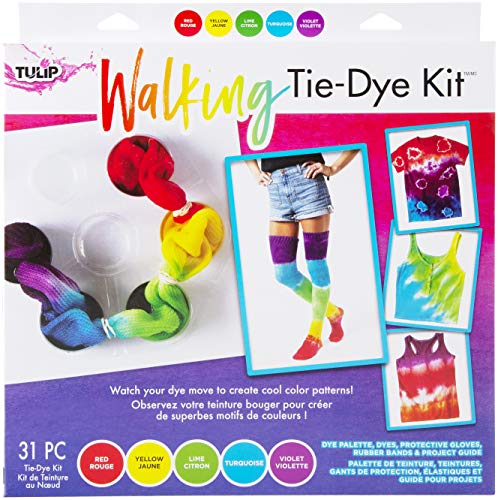 Tulip One-Step Tie-Dye Kit Tulip Fabric 43515 Fdy Multi Walking Dye Kit, As Detailed #TOP13